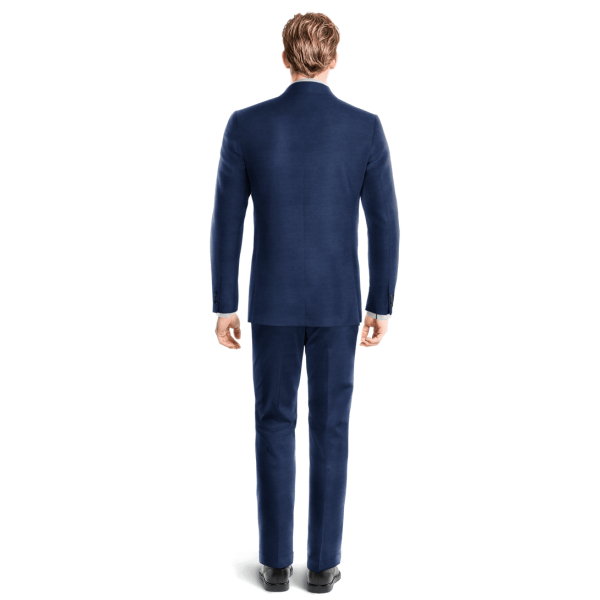 Blue linen unlined Suit