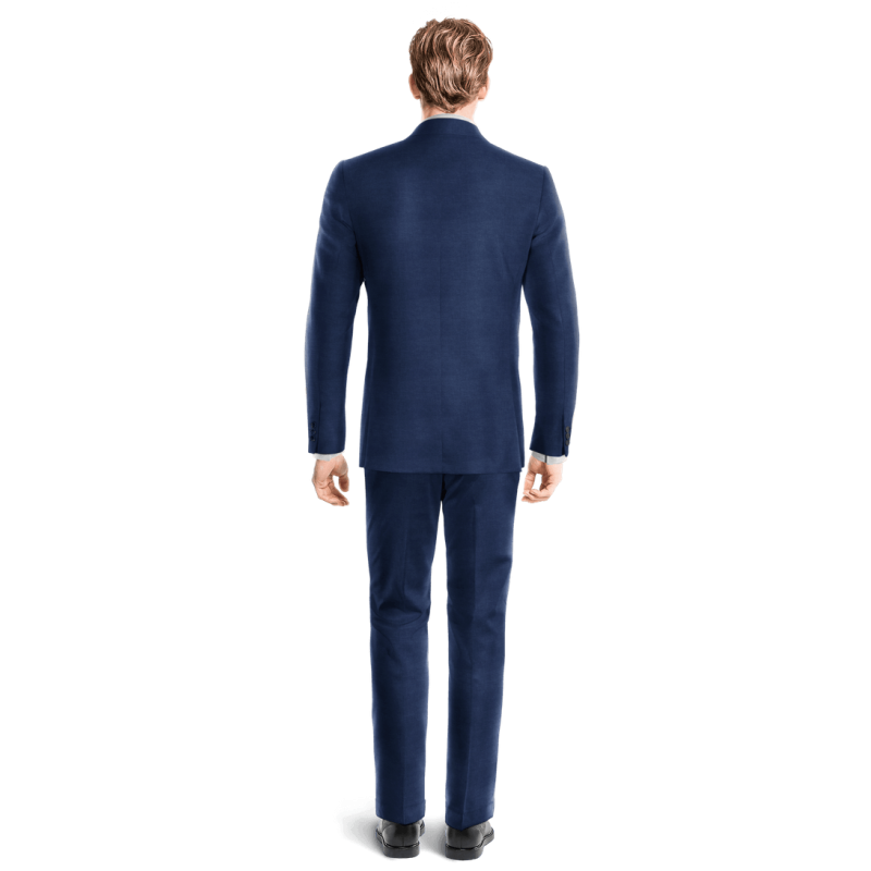 Blue linen unlined Suit