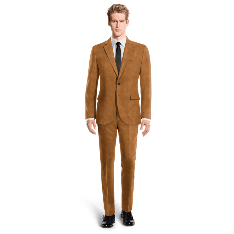 Camel Velvet Suit