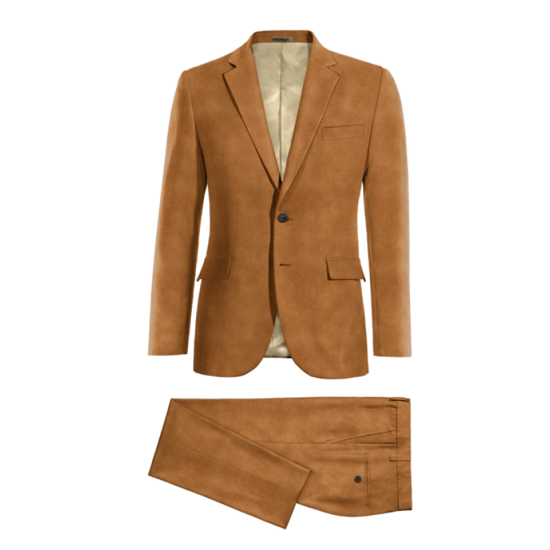 Camel Velvet Suit