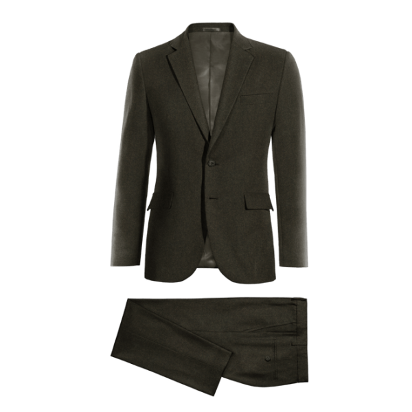 Grey Wool Blends Suit