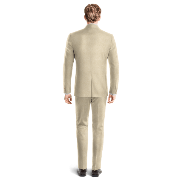 Beige Linen Suit